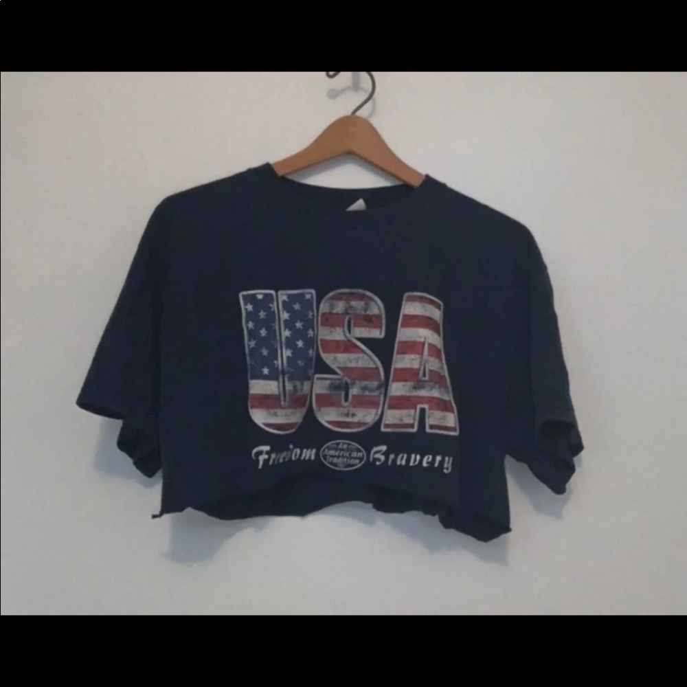 USA crop top